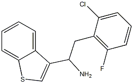 1-(1-benzothiophen-3-yl)-2-(2-chloro-6-fluorophenyl)ethan-1-amine