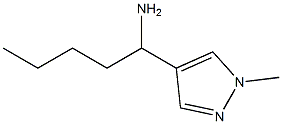 1-(1-methyl-1H-pyrazol-4-yl)pentan-1-amine Structure