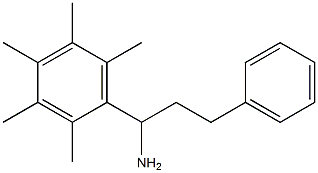 1-(2,3,4,5,6-pentamethylphenyl)-3-phenylpropan-1-amine Structure