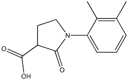 1-(2,3-dimethylphenyl)-2-oxopyrrolidine-3-carboxylic acid Structure