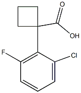 1-(2-chloro-6-fluorophenyl)cyclobutane-1-carboxylic acid Structure
