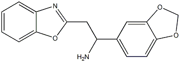1-(2H-1,3-benzodioxol-5-yl)-2-(1,3-benzoxazol-2-yl)ethan-1-amine Structure