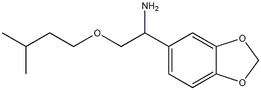 1-(2H-1,3-benzodioxol-5-yl)-2-(3-methylbutoxy)ethan-1-amine 结构式