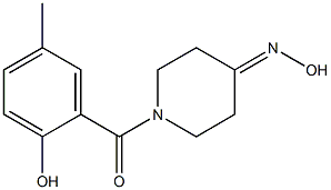 1-(2-hydroxy-5-methylbenzoyl)piperidin-4-one oxime