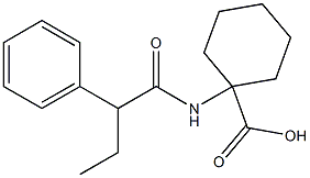 1-(2-phenylbutanamido)cyclohexane-1-carboxylic acid Structure