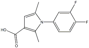 1-(3,4-difluorophenyl)-2,5-dimethyl-1H-pyrrole-3-carboxylic acid Structure