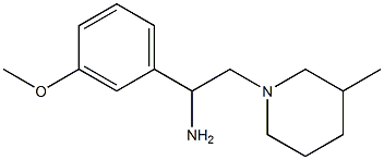 1-(3-methoxyphenyl)-2-(3-methylpiperidin-1-yl)ethanamine Structure