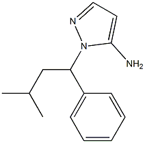 1-(3-methyl-1-phenylbutyl)-1H-pyrazol-5-amine Structure