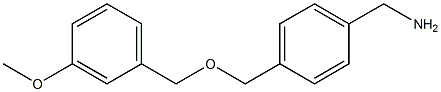1-(4-{[(3-methoxybenzyl)oxy]methyl}phenyl)methanamine Structure