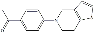 1-(4-{4H,5H,6H,7H-thieno[3,2-c]pyridin-5-yl}phenyl)ethan-1-one 结构式