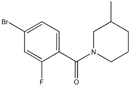 1-(4-bromo-2-fluorobenzoyl)-3-methylpiperidine Structure