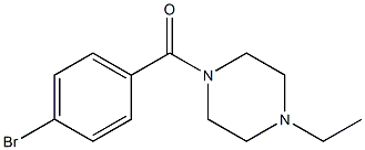 1-(4-bromobenzoyl)-4-ethylpiperazine 结构式