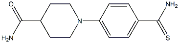 1-(4-carbamothioylphenyl)piperidine-4-carboxamide 结构式