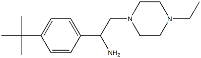 1-(4-tert-Butyl-phenyl)-2-(4-ethyl-piperazin-1-yl)-ethylamine Structure