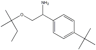1-(4-tert-butylphenyl)-2-[(2-methylbutan-2-yl)oxy]ethan-1-amine Struktur