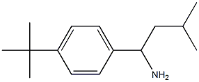 1-(4-tert-butylphenyl)-3-methylbutan-1-amine Struktur
