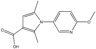1-(6-methoxypyridin-3-yl)-2,5-dimethyl-1H-pyrrole-3-carboxylic acid Structure