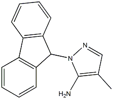 1-(9H-fluoren-9-yl)-4-methyl-1H-pyrazol-5-amine 结构式