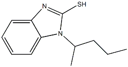 1-(pentan-2-yl)-1H-1,3-benzodiazole-2-thiol 化学構造式