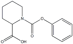 1-(phenoxycarbonyl)piperidine-2-carboxylic acid 结构式