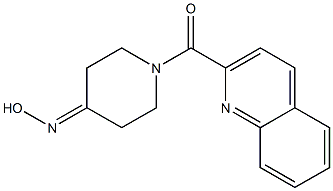 1-(quinolin-2-ylcarbonyl)piperidin-4-one oxime Structure