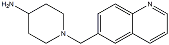 1-(quinolin-6-ylmethyl)piperidin-4-amine Struktur