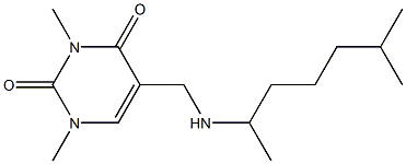 1,3-dimethyl-5-{[(6-methylheptan-2-yl)amino]methyl}-1,2,3,4-tetrahydropyrimidine-2,4-dione