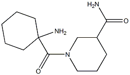 1-[(1-aminocyclohexyl)carbonyl]piperidine-3-carboxamide Structure