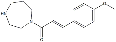 1-[(2E)-3-(4-methoxyphenyl)prop-2-enoyl]-1,4-diazepane Structure