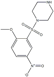 1-[(2-methoxy-5-nitrobenzene)sulfonyl]piperazine