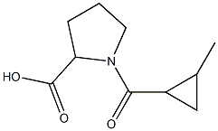 1-[(2-methylcyclopropyl)carbonyl]pyrrolidine-2-carboxylic acid
