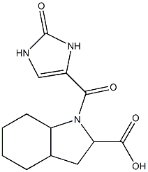 1-[(2-oxo-2,3-dihydro-1H-imidazol-4-yl)carbonyl]-octahydro-1H-indole-2-carboxylic acid