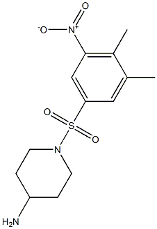 1-[(3,4-dimethyl-5-nitrobenzene)sulfonyl]piperidin-4-amine