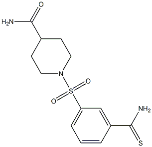 1-[(3-carbamothioylbenzene)sulfonyl]piperidine-4-carboxamide|
