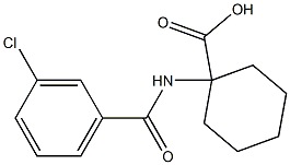 1-[(3-chlorobenzoyl)amino]cyclohexanecarboxylic acid|