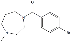 1-[(4-bromophenyl)carbonyl]-4-methyl-1,4-diazepane Structure