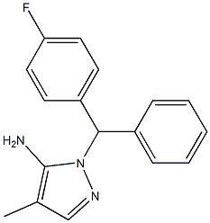 1-[(4-fluorophenyl)(phenyl)methyl]-4-methyl-1H-pyrazol-5-amine