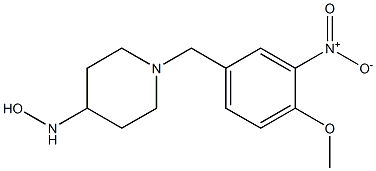 1-[(4-methoxy-3-nitrophenyl)methyl]piperidine-4-hydroxylamine
