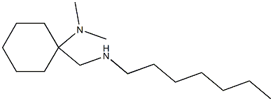 1-[(heptylamino)methyl]-N,N-dimethylcyclohexan-1-amine Structure