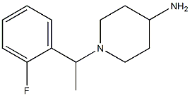 1-[1-(2-fluorophenyl)ethyl]piperidin-4-amine Struktur