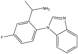 1-[2-(1H-1,3-benzodiazol-1-yl)-5-fluorophenyl]ethan-1-amine Structure
