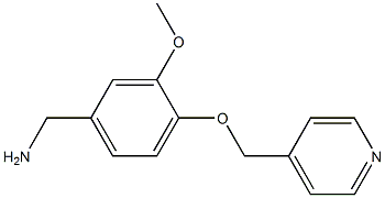 1-[3-methoxy-4-(pyridin-4-ylmethoxy)phenyl]methanamine