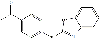 1-[4-(1,3-benzoxazol-2-ylsulfanyl)phenyl]ethan-1-one Structure