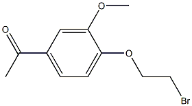 1-[4-(2-bromoethoxy)-3-methoxyphenyl]ethanone Structure