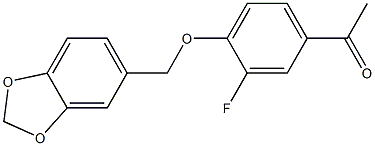 1-[4-(2H-1,3-benzodioxol-5-ylmethoxy)-3-fluorophenyl]ethan-1-one
