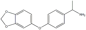 1-[4-(2H-1,3-benzodioxol-5-yloxy)phenyl]ethan-1-amine Structure