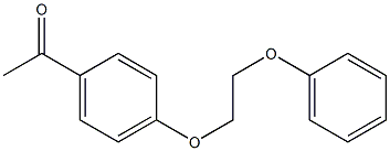 4′-(2-フェノキシエトキシ)アセトフェノン 化学構造式