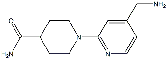 1-[4-(aminomethyl)pyridin-2-yl]piperidine-4-carboxamide Structure