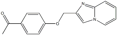 1-[4-(imidazo[1,2-a]pyridin-2-ylmethoxy)phenyl]ethanone Struktur