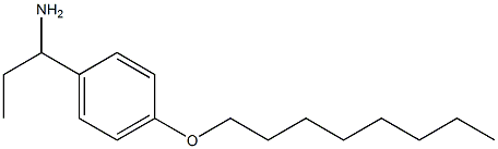 1-[4-(octyloxy)phenyl]propan-1-amine Structure